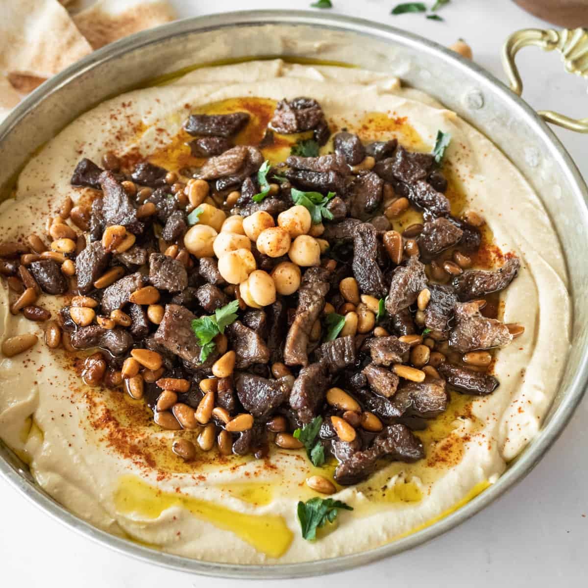 Hummus with Beef